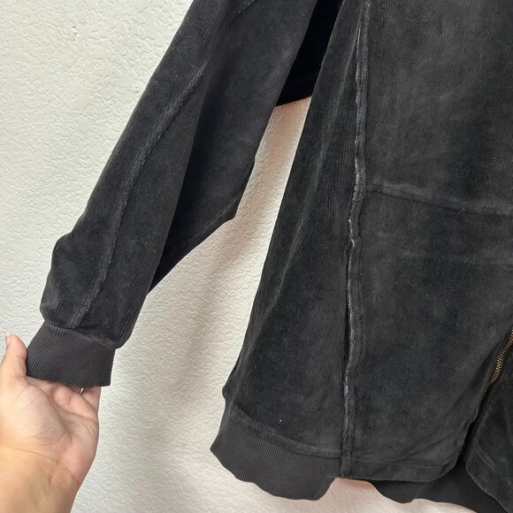 XCVI Olek Velour Zip Up Bomber Jacket - Picture 5 of 11